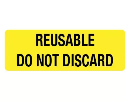 Sterile Label Reusable Do Not Discard