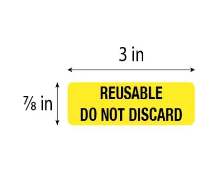 Sterile Label Reusable Do Not Discard