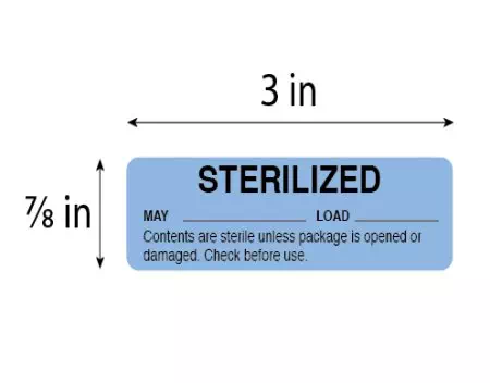 May Sterility Date Label