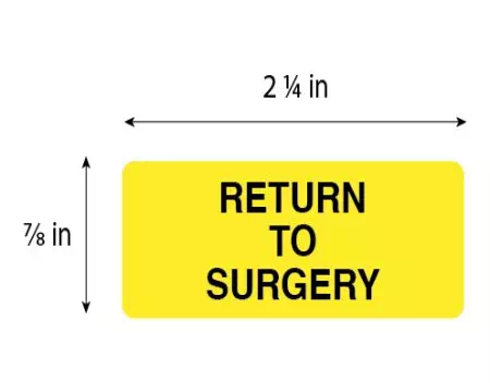 Label, Return to Surgery