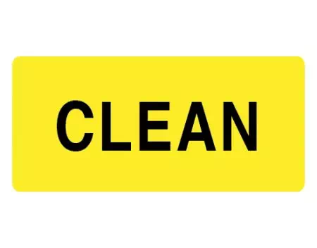 Sterilization Label Clean
