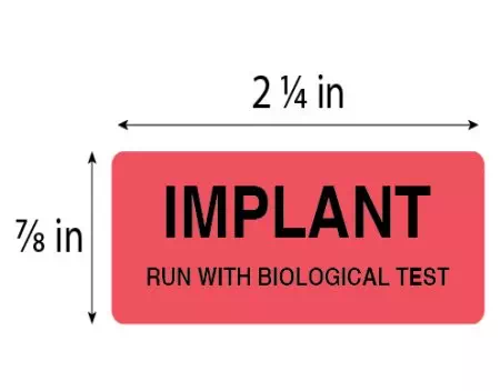 Sterilization Label Implant