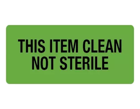 Sterilization This Item Clean NOT Sterile