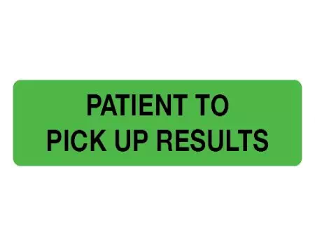 Patient To Pick Up Results