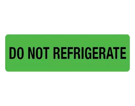 Do not refrigerate