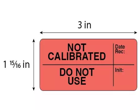 Not Calibrated Do Not Use