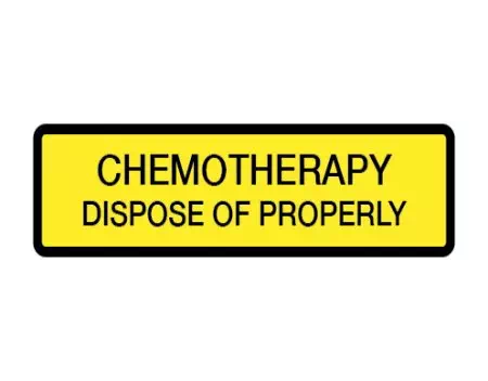 Caution Chemotherapy Material Dispose of Prop