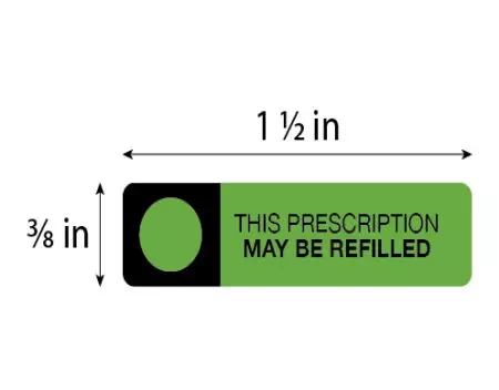 Auxiliary Label, May be Refilled