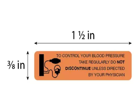 Auxiliary Label, Control Blood Pressure