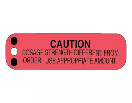 Caution: Dosage Strength Different From Order Aux Label
