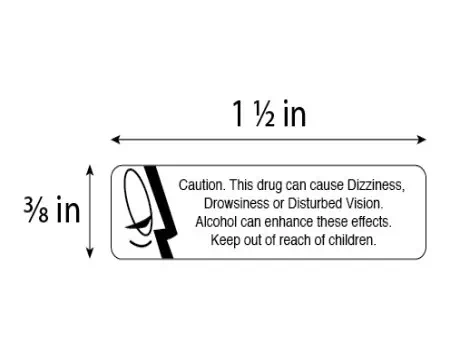 Auxiliary Label, Can Cause Dizziness