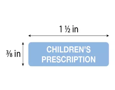 Auxiliary Label, Children's Prescription