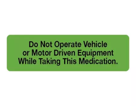 Auxiliary Label, Do Not Operate Vehicle