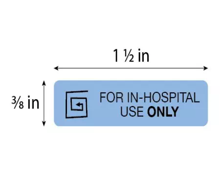 Auxiliary Label, For In-Hosptial Use Only