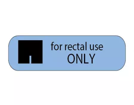Auxiliary Label, For rectal use ONLY