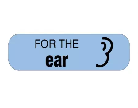 Auxiliary Label, For The Ear