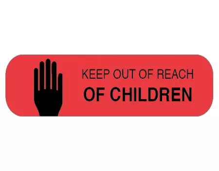 Auxiliary Label, Keep Out of Reach of Children