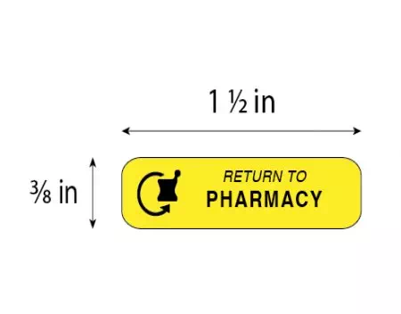 Auxiliary Label, Return to Pharmacy
