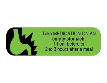 Auxiliary Label, Empty Stomach