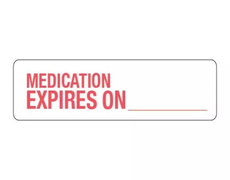 Auxiliary Label, Medication Expires on