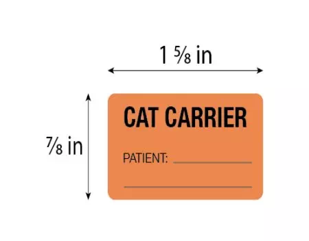 Label, Cat Carrier