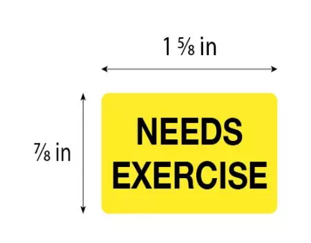 Label, Needs Exercise