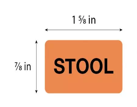 Label, Stool