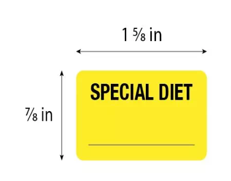 Label, Special Diet _____