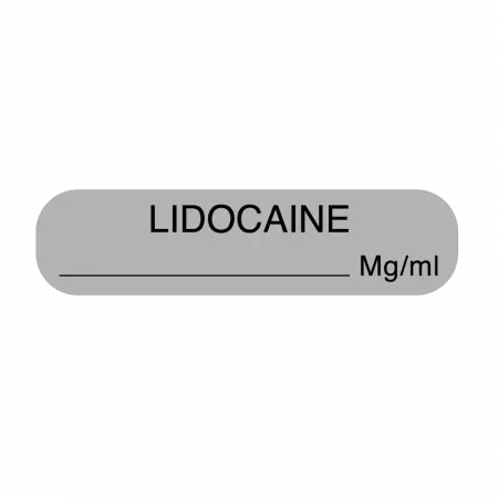 Lidocaine mg/ml