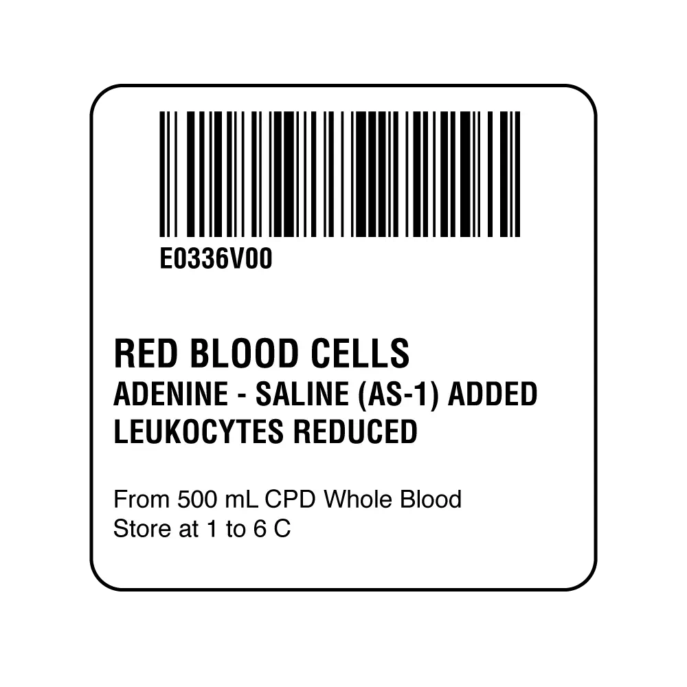 ISBT 128 Red Blood Cells Adenine-Saline (AS-1) Ad