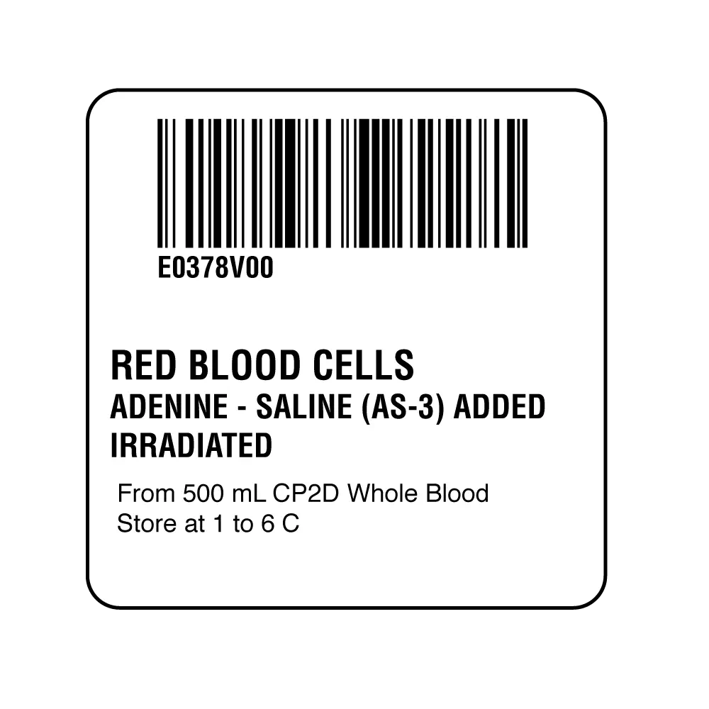 ISBT 128 Red Blood Cells Adenine-Saline (AS-3) Ad