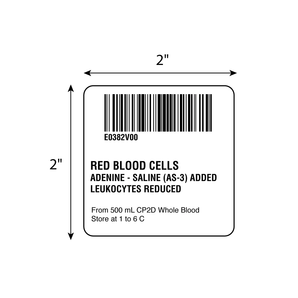 ISBT 128 Red Blood Cells Adenine-Saline (AS-3) Ad