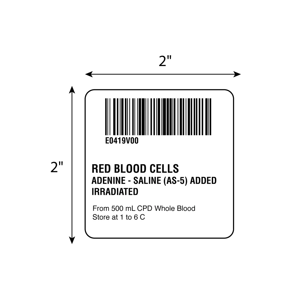 ISBT 128 Red Blood Cells Adenine-Saline (AS-5) Ad