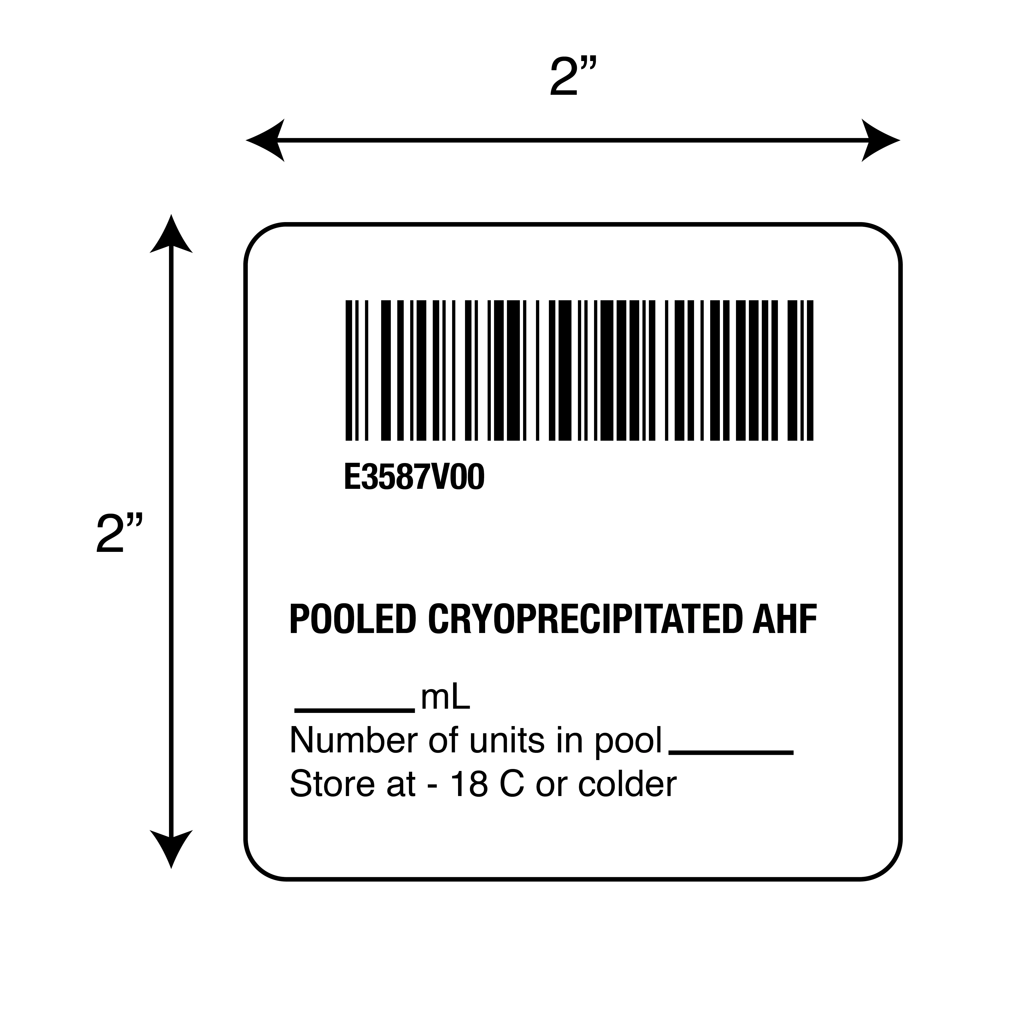 ISBT 128 Pooled Cryoprecipitated AHF