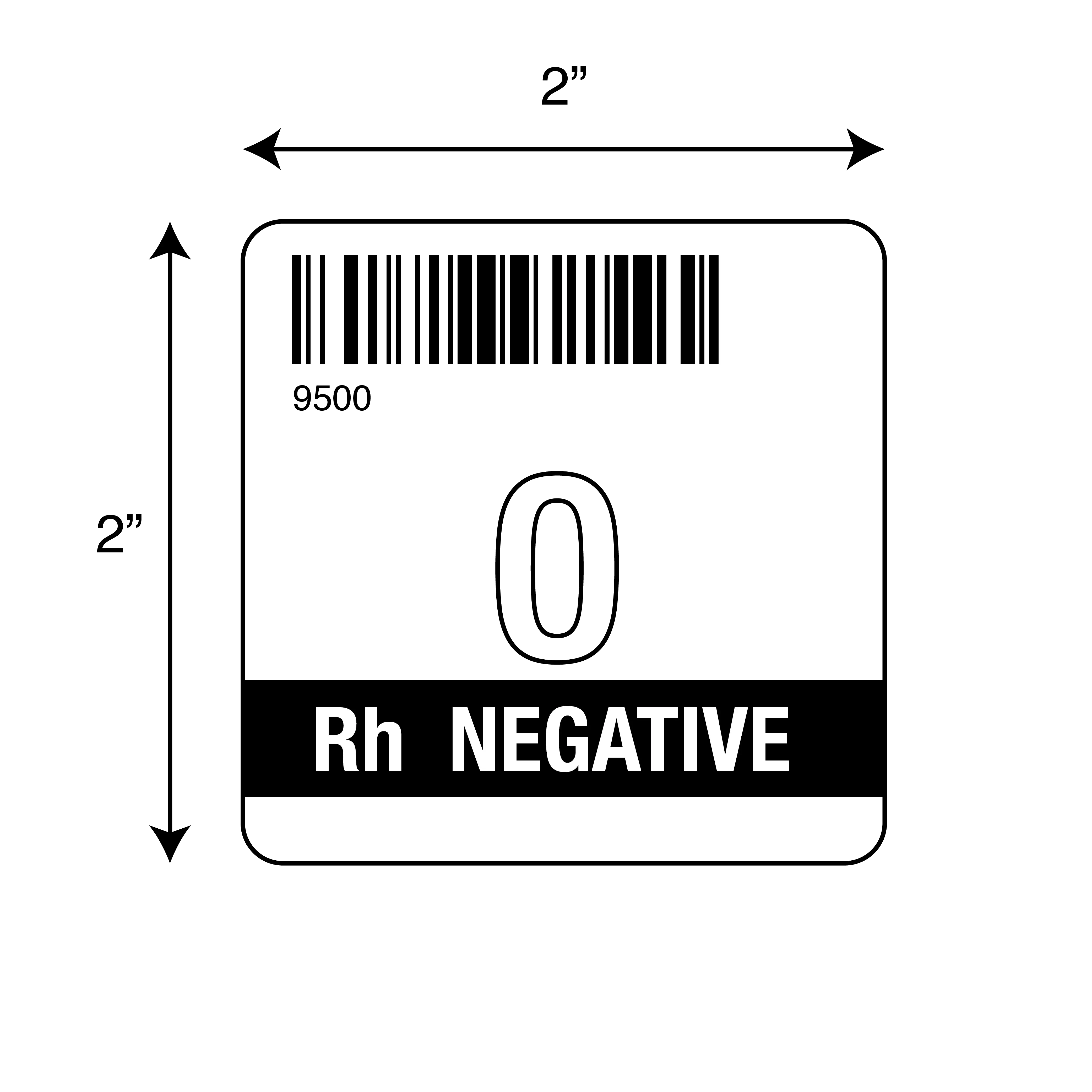ISBT 128 O Rh Negative