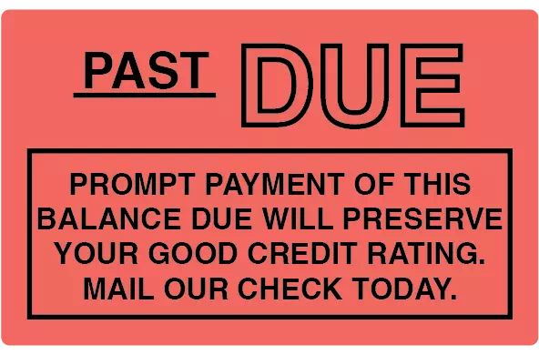 Past Due Prompt Payment of this balance...