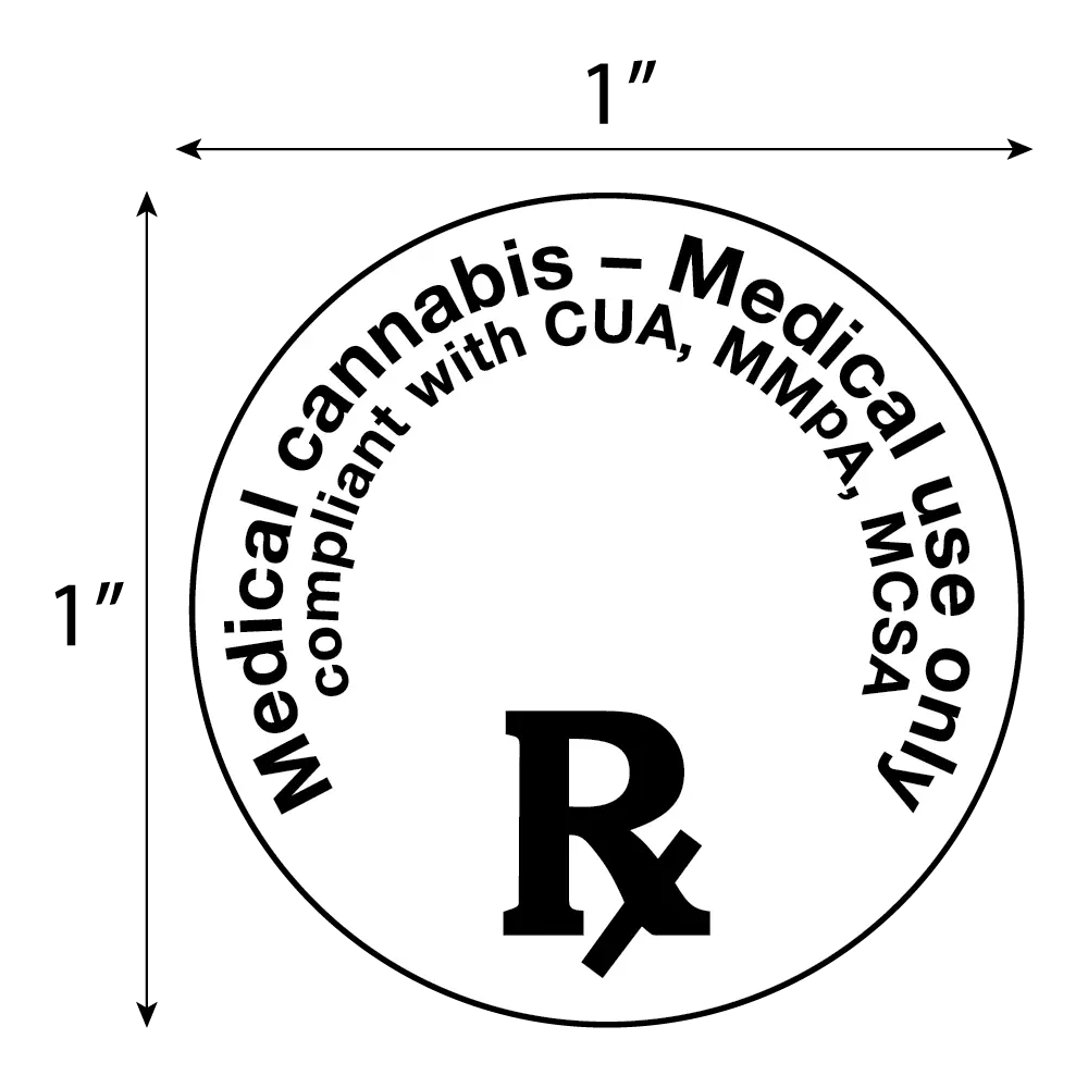 California Medical Cannabis Concentrate Container Labels