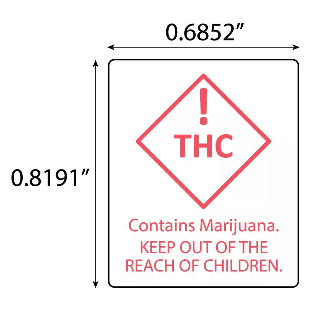 Colorado THC Compliant Labels