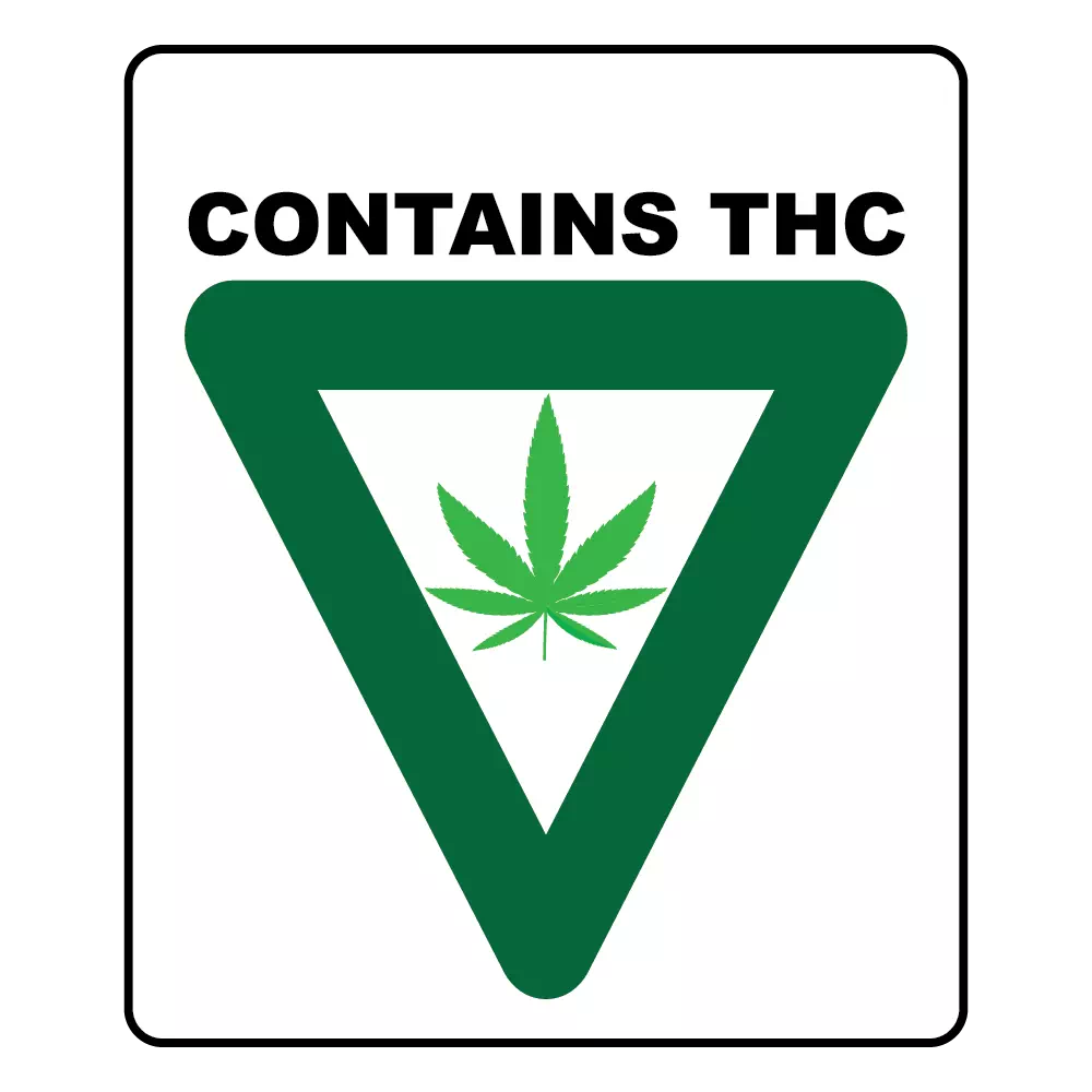 Michigan THC Label - Small