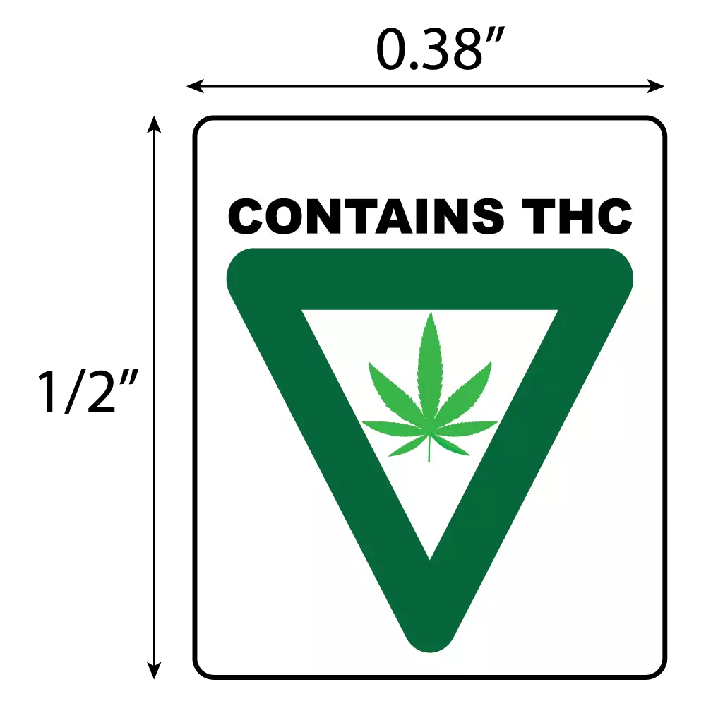 Michigan THC Label - Small
