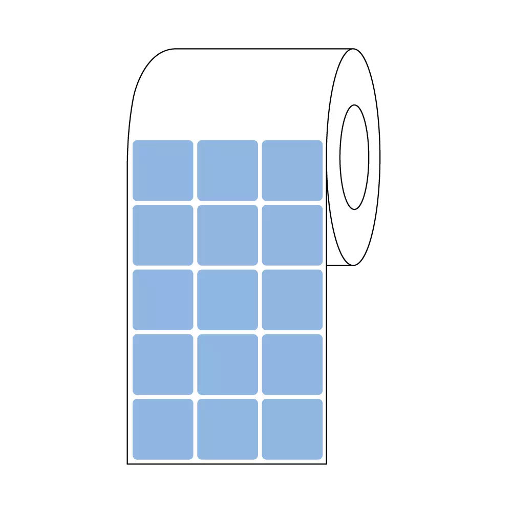 Xylene Resistant Slide Label, 7/8" x 7/8", 3 Across Blue