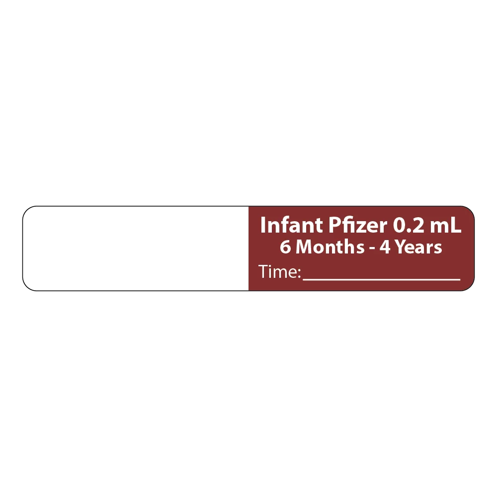 Syringe Flag Infant Pfizer 0.2mL