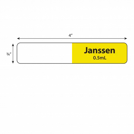 Syringe Flag Janssen Vaccine 0.5mL