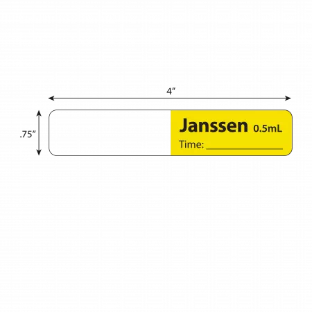 Syringe Flag Janssen Vaccine 0.5mL Time______