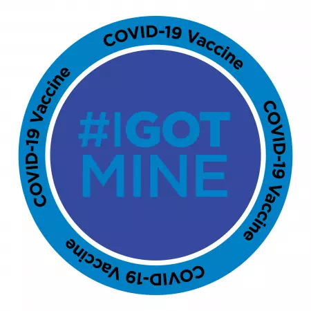#I Got Mine Covid-19 Vaccine Label - 1-15/16&#34;