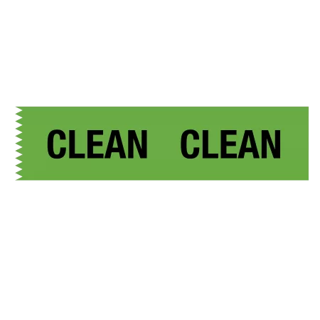 Tape, CLEAN - 1" x 500" - Green w/blk