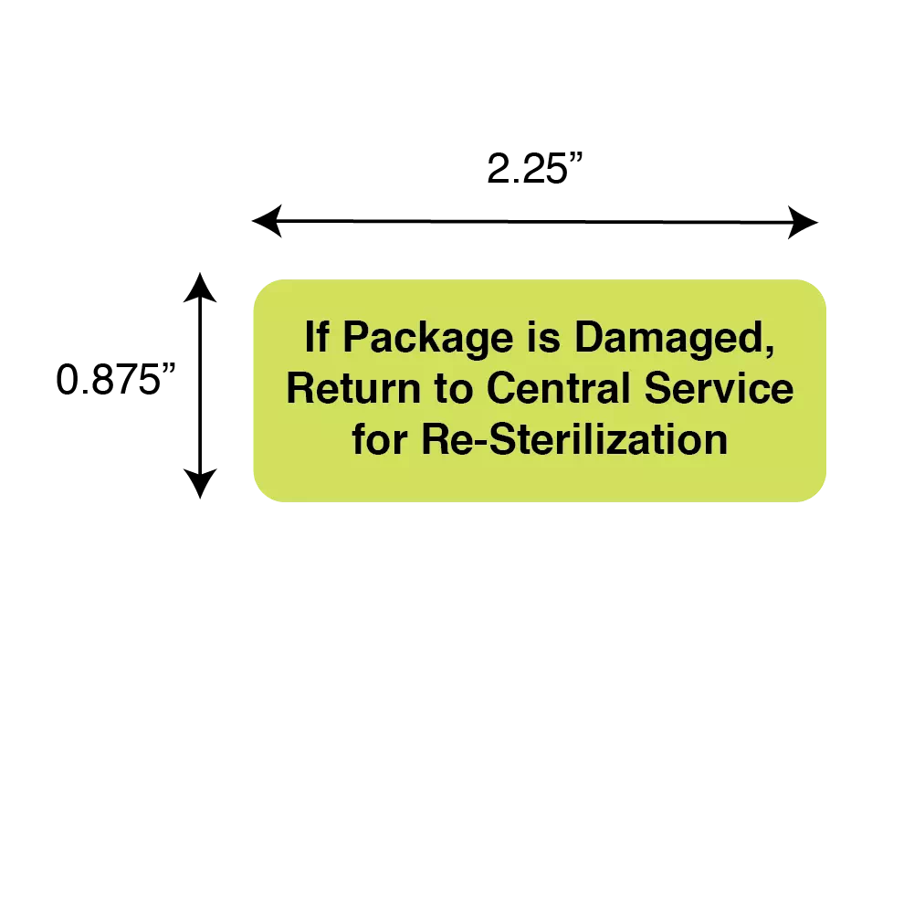 If Packaged is Damaged Return to Central Service for Re-Sterilization