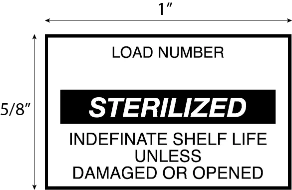 Gun Label Load Number Sterile Unless Damage