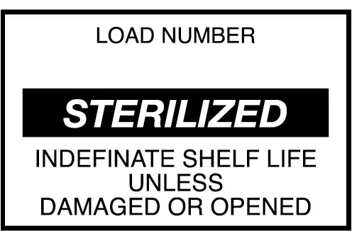 Gun Label Load Number Sterile Unless Damage