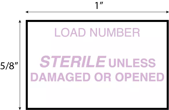 Gun Label Load Number Sterilized Unless Damag